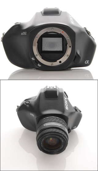 Illustration for article titled DSLR Concept Redesign Makes More Room For Your Face